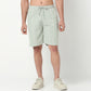 Relaxed Fit Trendy Yarn Dyed Textured Pull-On Shorts 