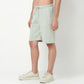 Relaxed Fit Trendy Yarn Dyed Textured Pull-On Shorts 