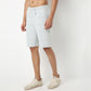 Regular Fit Solid Above Knee Mid Rise Shorts