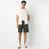 Above Knee Trendy Yarn Dyed Textured Pull-On Shorts with Lots Of Oomph- Relaxed Fit