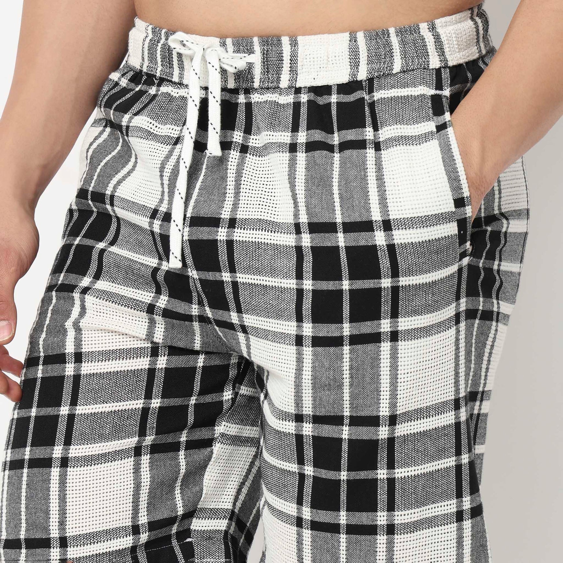 Trendy Yarn Dyed Textured Pull-On Shorts With Lots Of Oomph