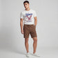 Solid Mid Rise Smart Shorts
