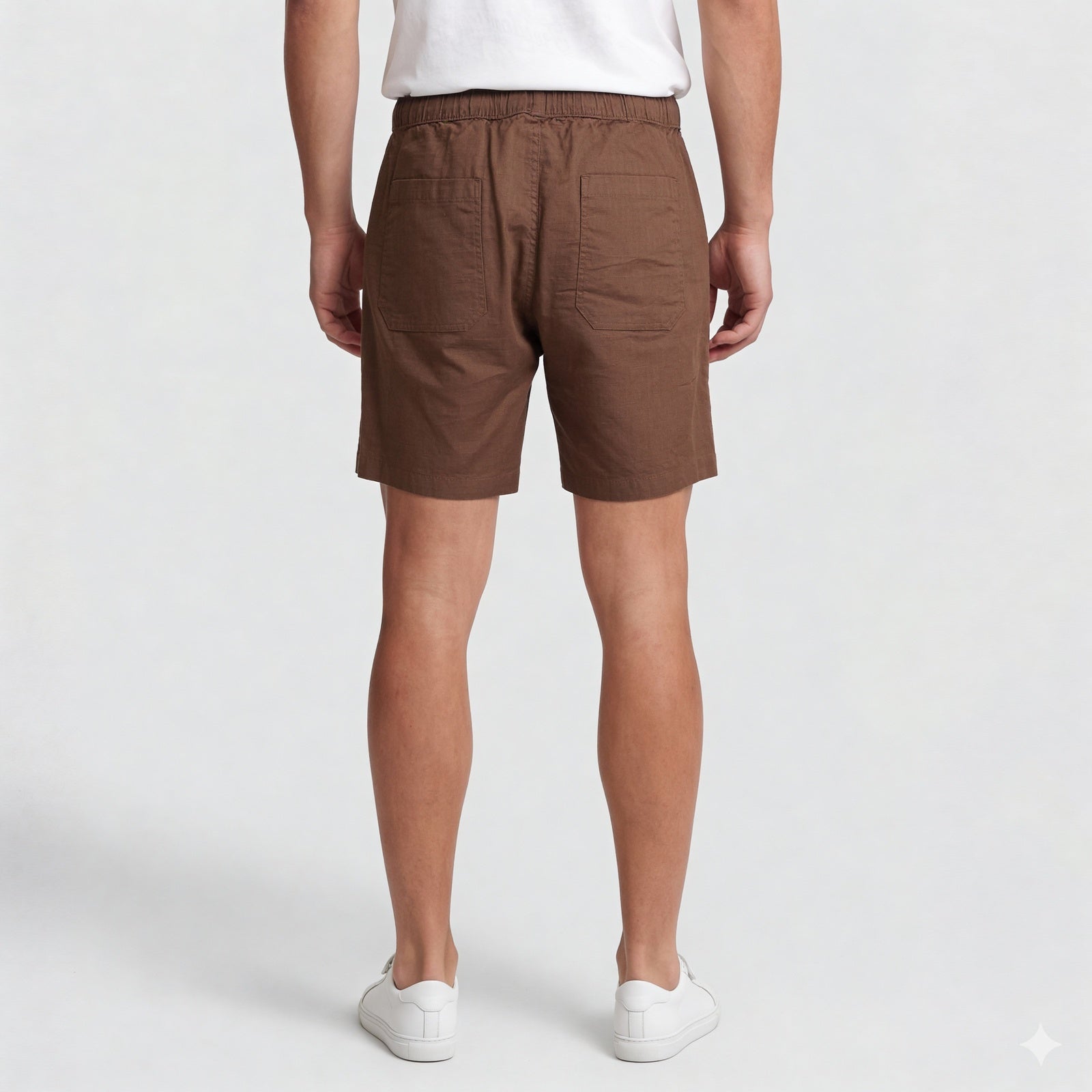 Solid Mid Rise Smart Shorts