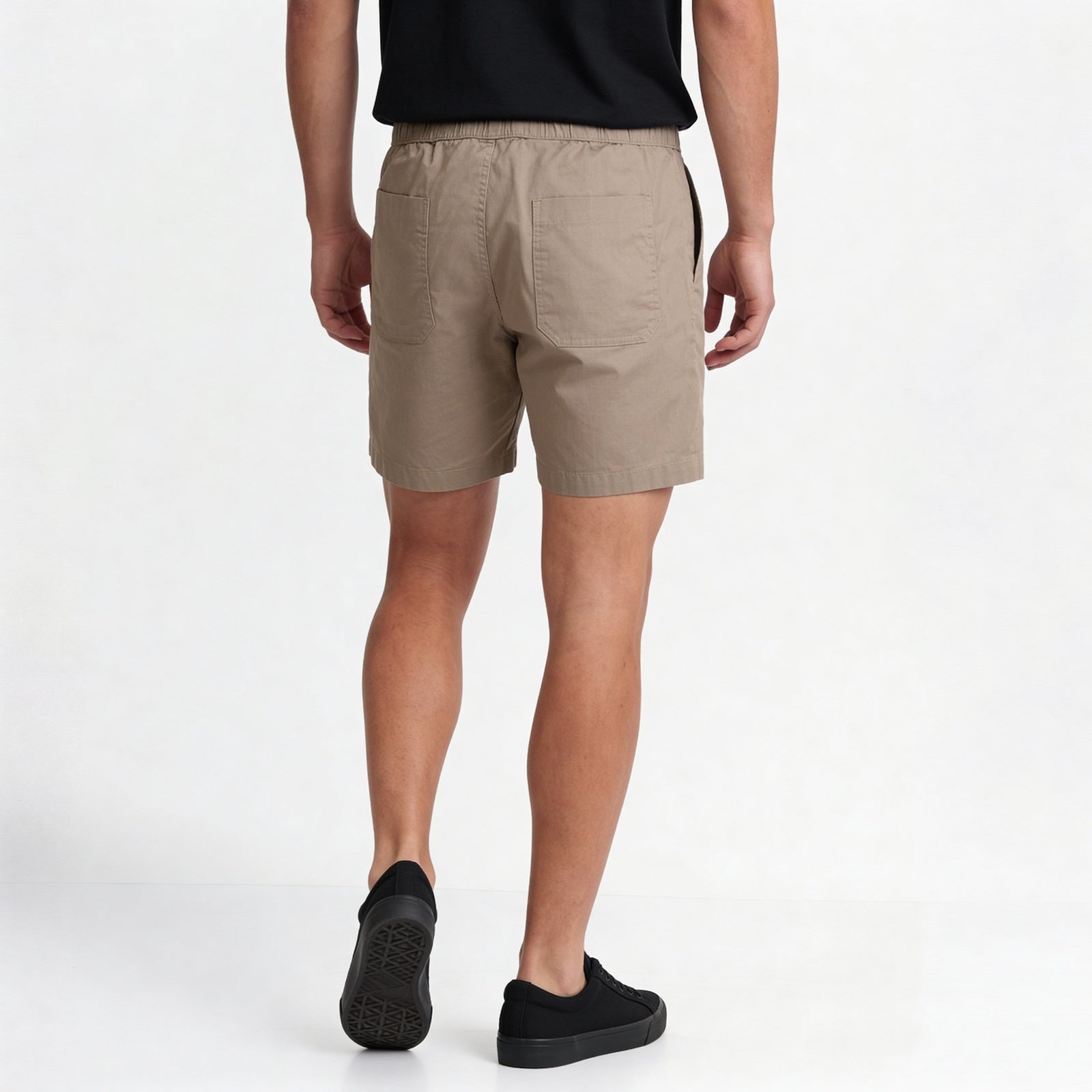 Solid Mid Rise Smart Shorts