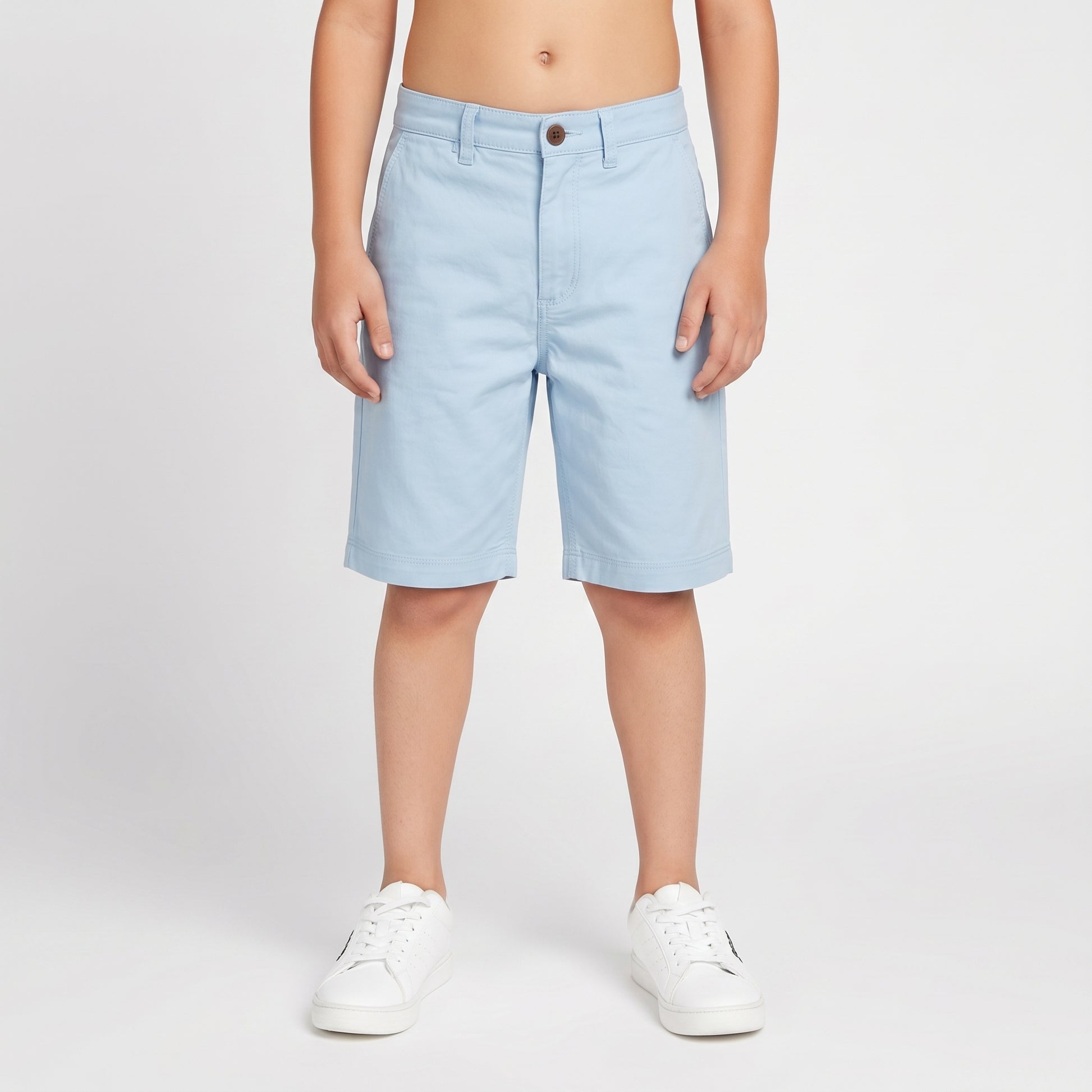 Solid Woven Varsity Shorts