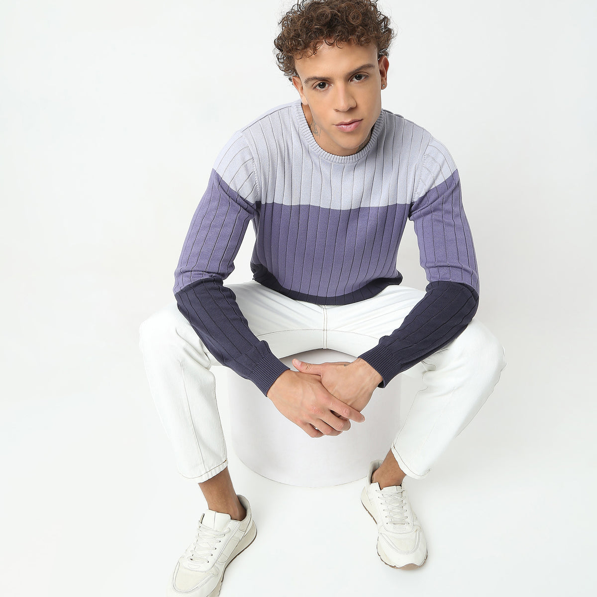 Regular Fit Striped Sweater