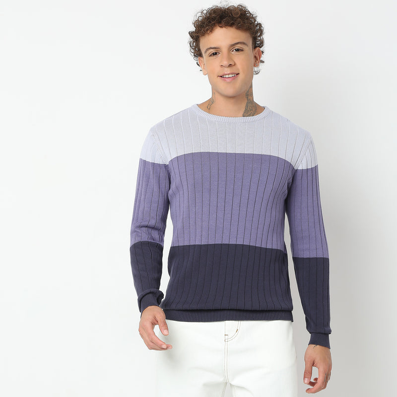 Regular Fit Striped Sweater