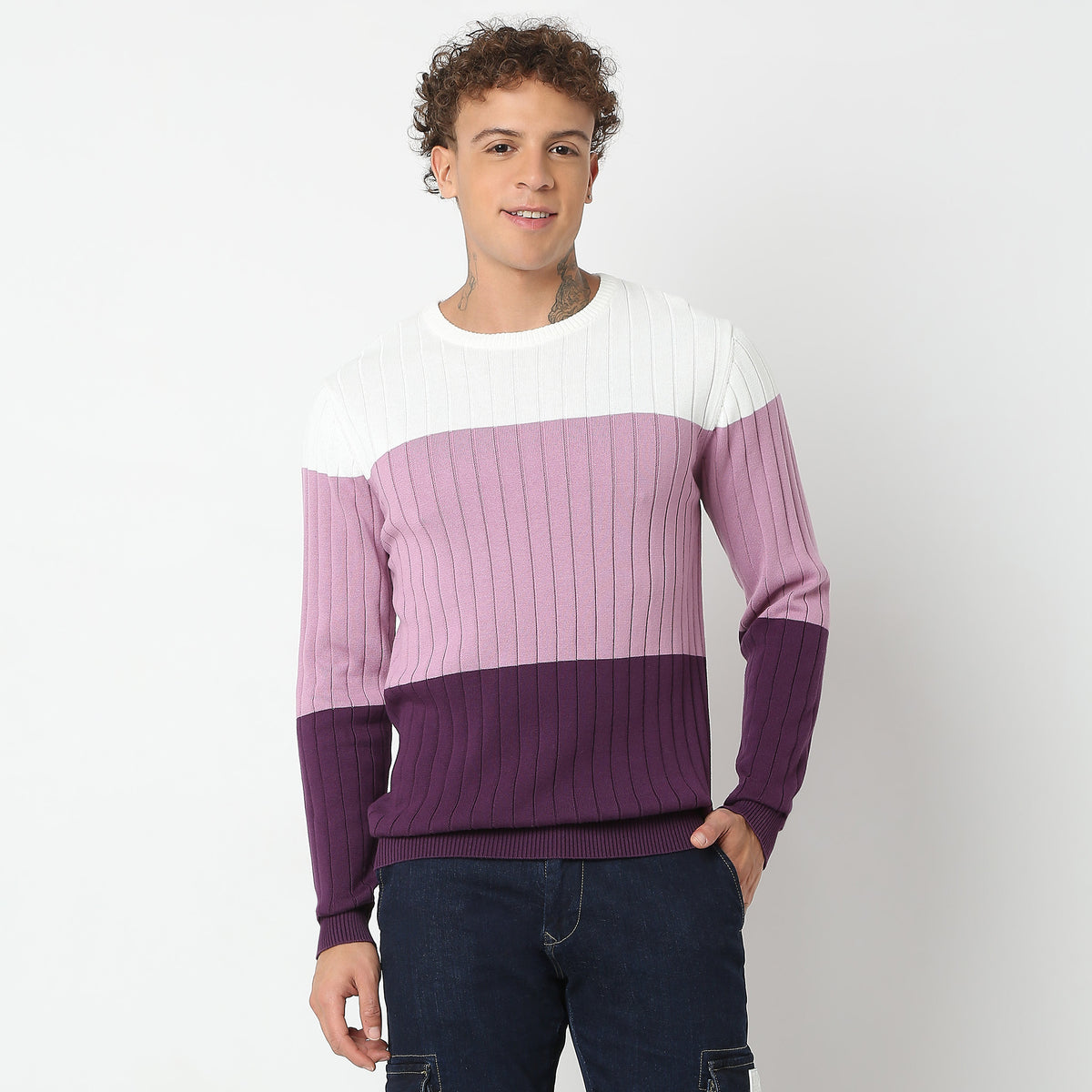 Regular Fit Striped Sweater