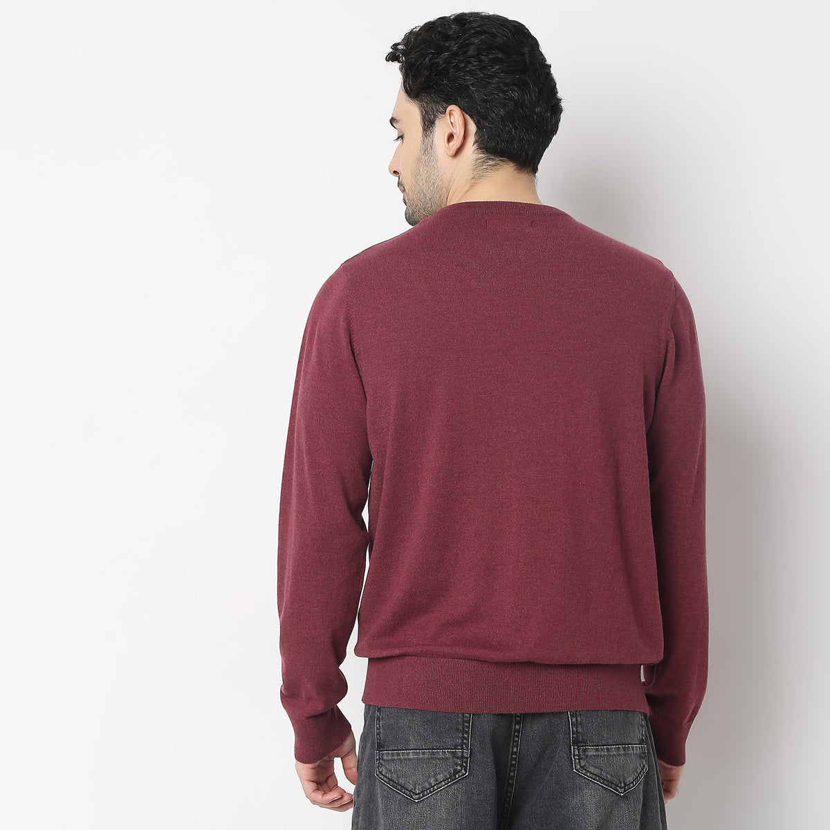 Regular Fit Abstract Sweater