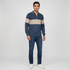 Cotton Structured Polo Neck Sweater
