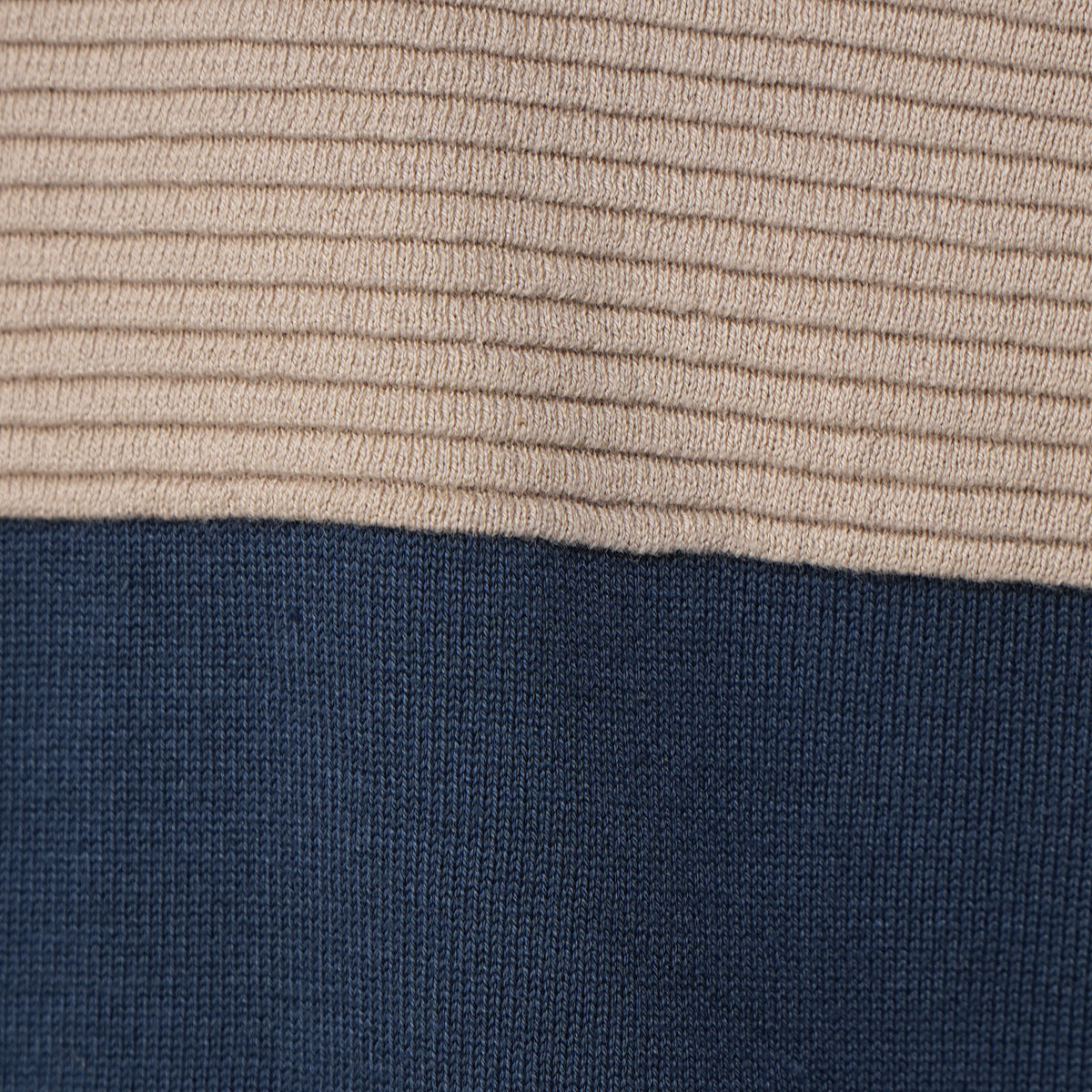 Cotton Structured Polo Neck Sweater