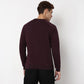Knitted Structured Crew Neck Sweatshirt