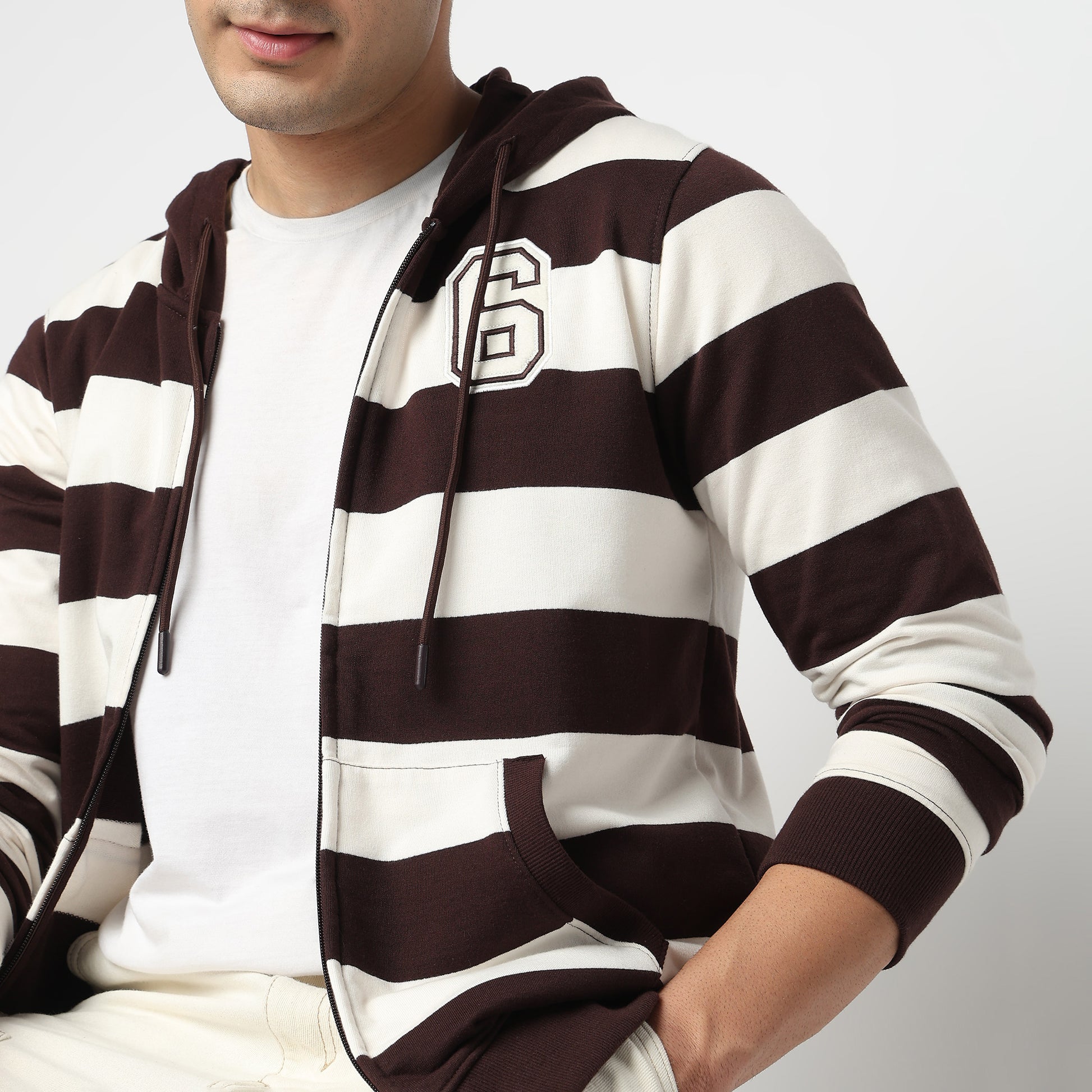 Striped University Sweatshirt