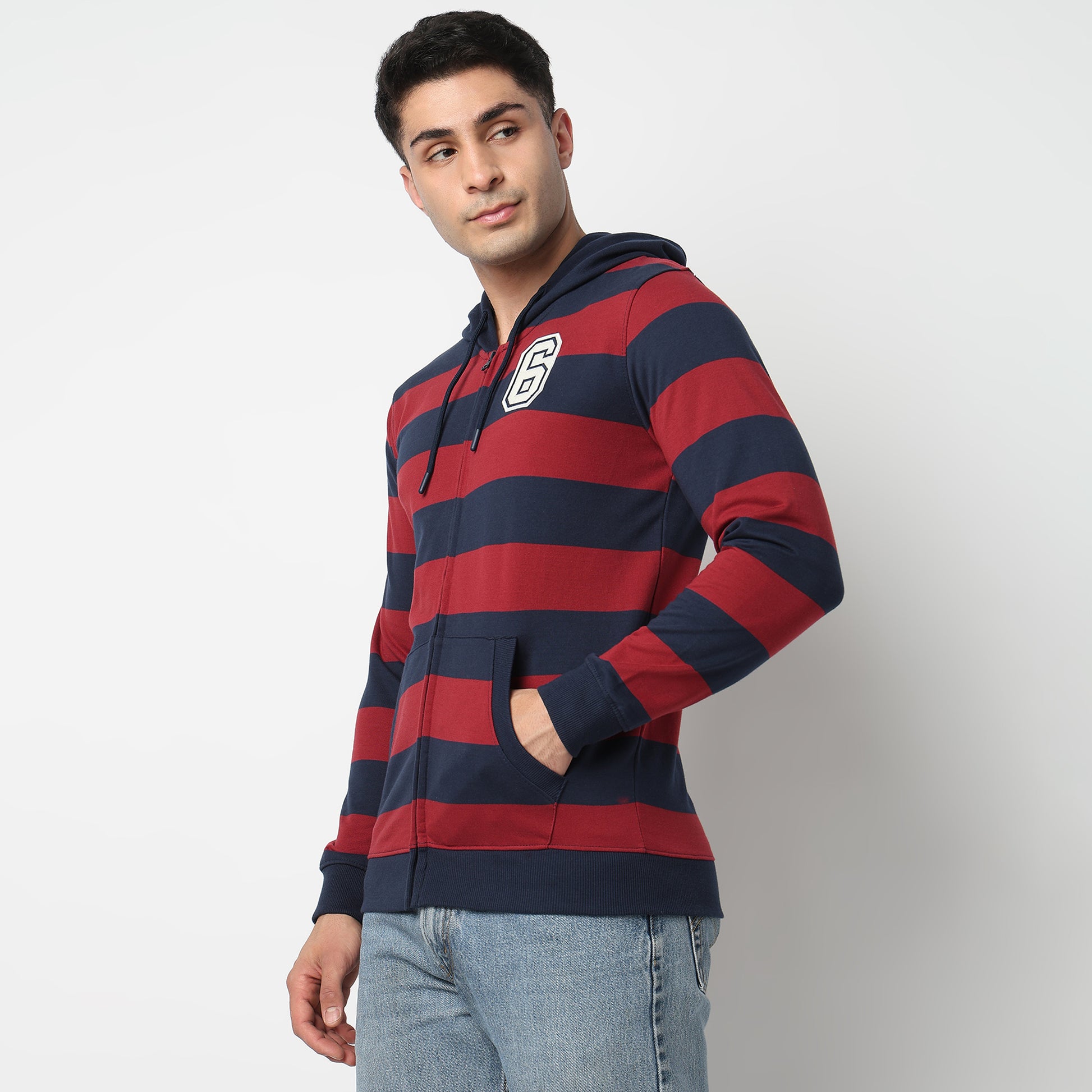 Striped University Sweatshirt