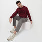 Buy Men Regular Fit Solid Full Sleeve Sweatshirt  - Style Union
