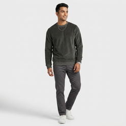 Structured Crew Neck Sweatshirt