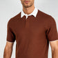 Knitted Structured Rugby Polo T-Shirt