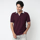 Knitted Structured Rugby Polo T-Shirt