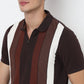 Knitted Striped University Polo T-Shirt