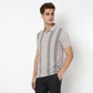 Knitted Striped University Polo T-Shirt
