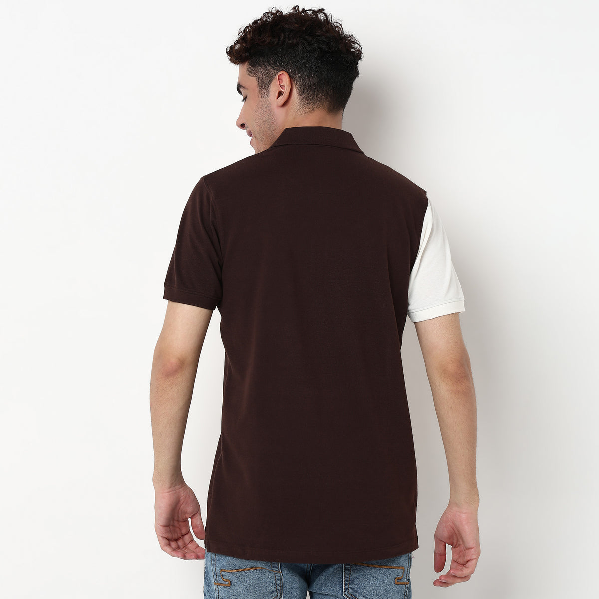 Striped Cotton Polyester Polo T-Shirt