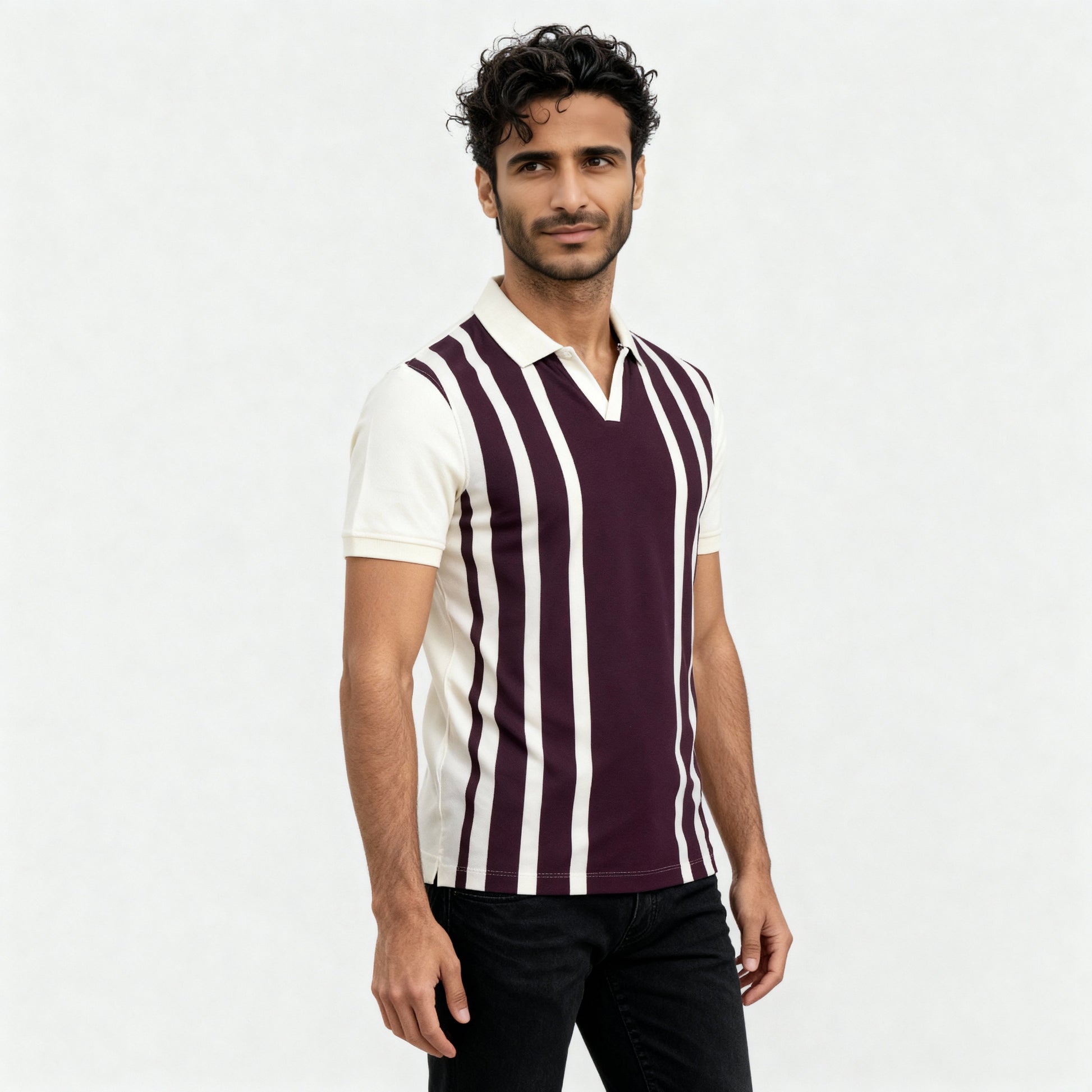 Striped University Polo T-Shirt