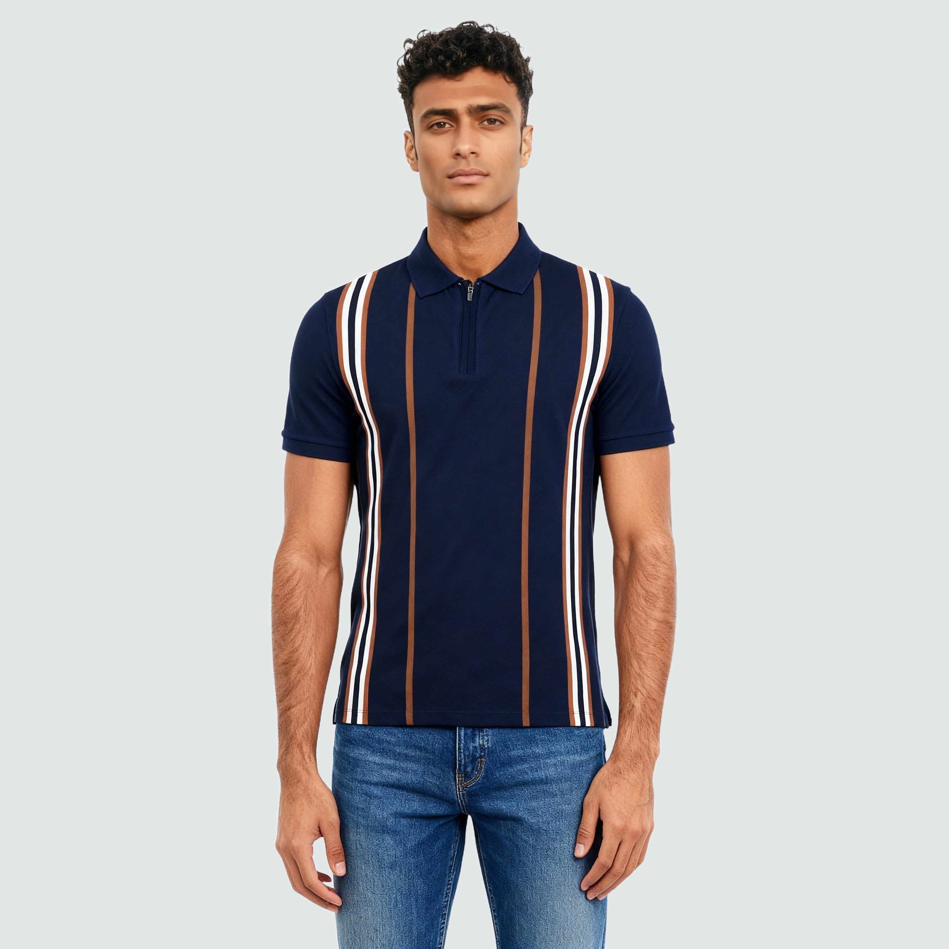 Striped Weekend Polo T-Shirt