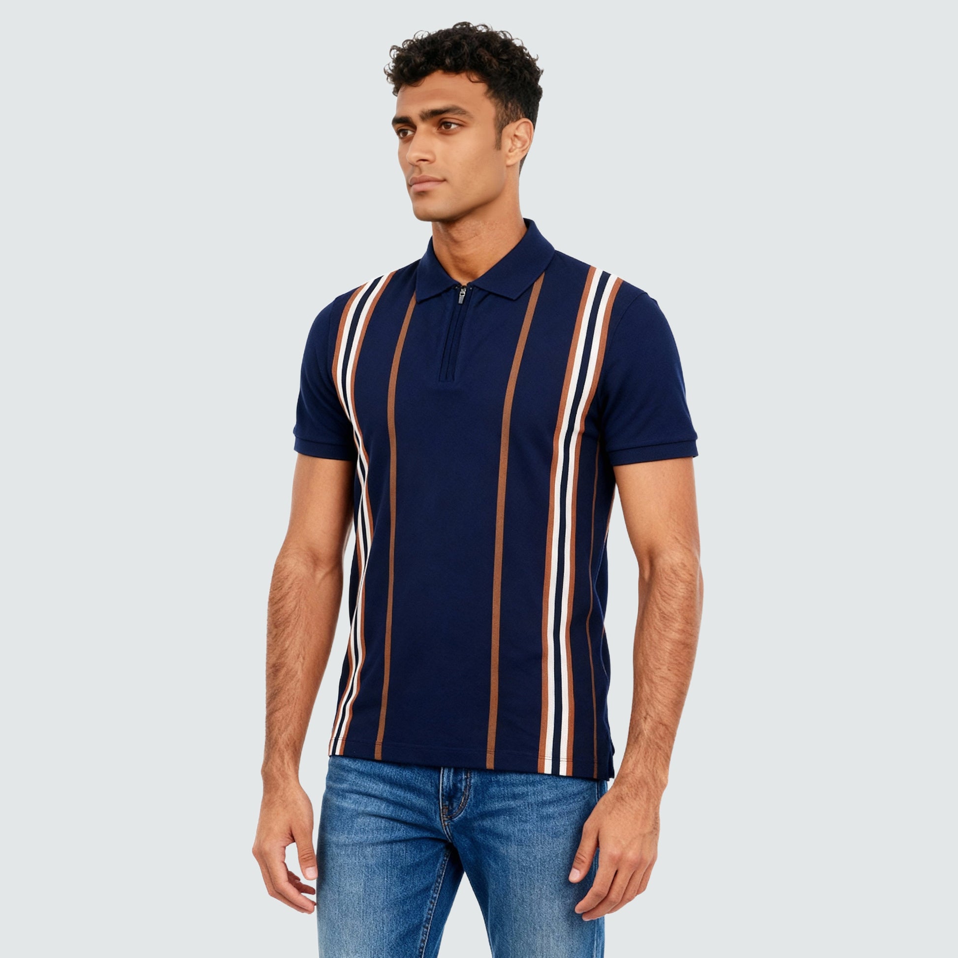 Striped Weekend Polo T-Shirt