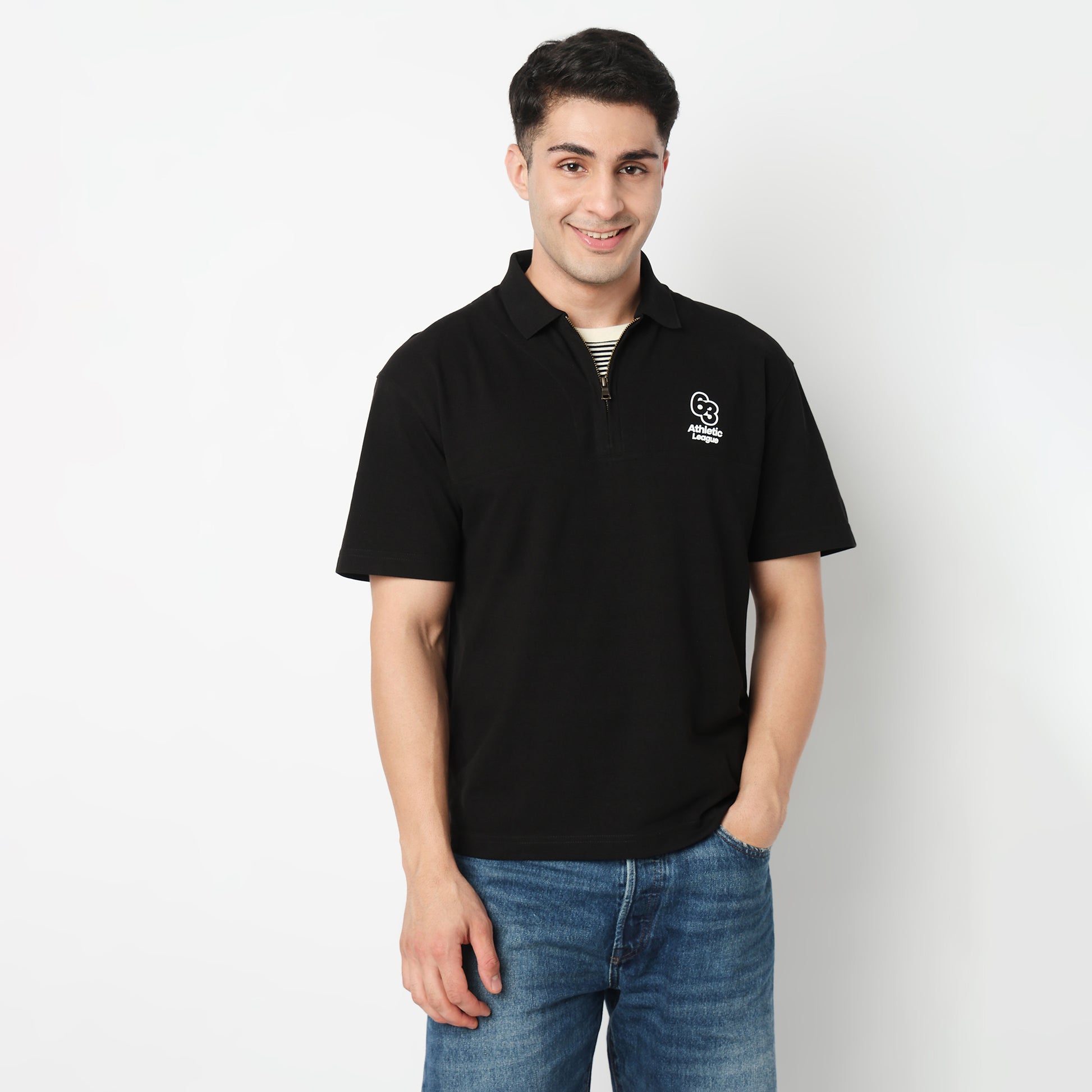 Oversize University Polo T-Shirt