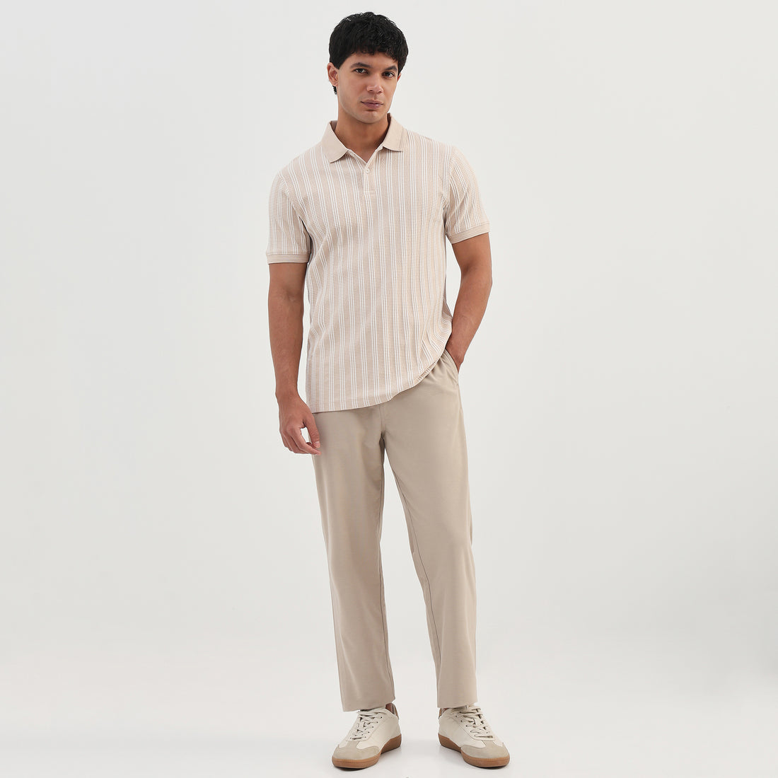 Striped University Polo T-Shirt