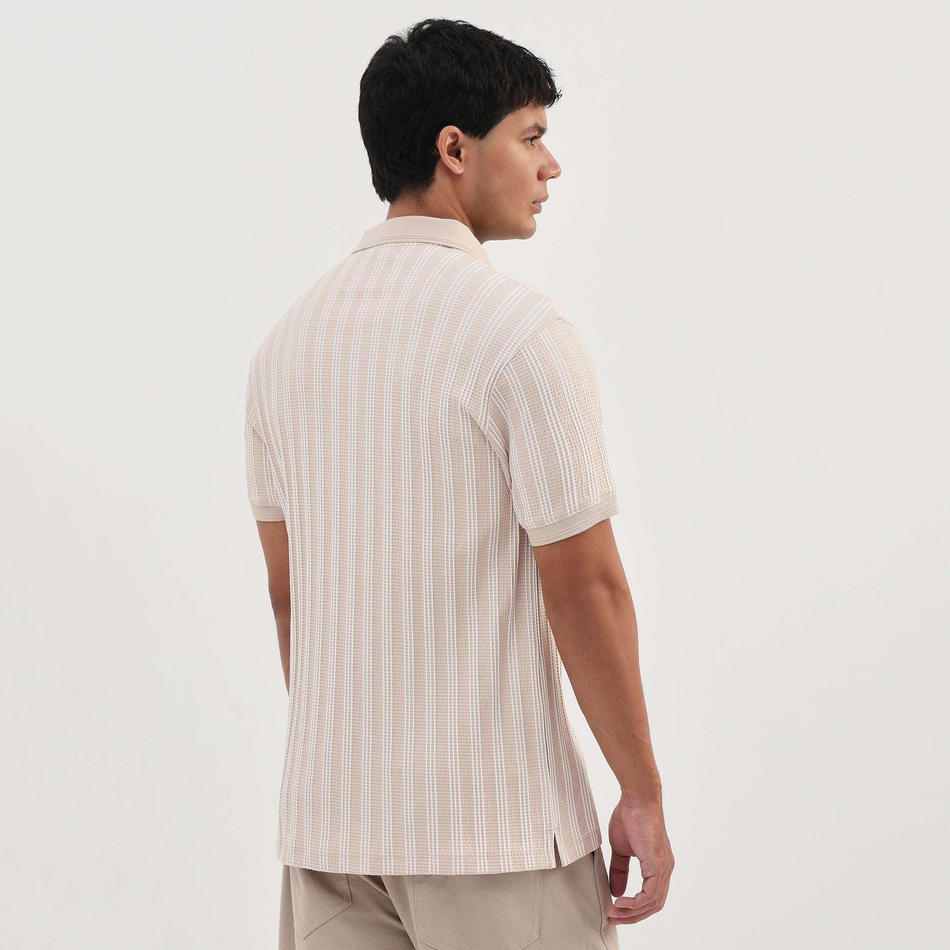 Striped University Polo T-Shirt