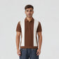 Knitted Striped University Polo T-Shirt