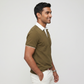 Cotton Structured Rugby Polo T-Shirt