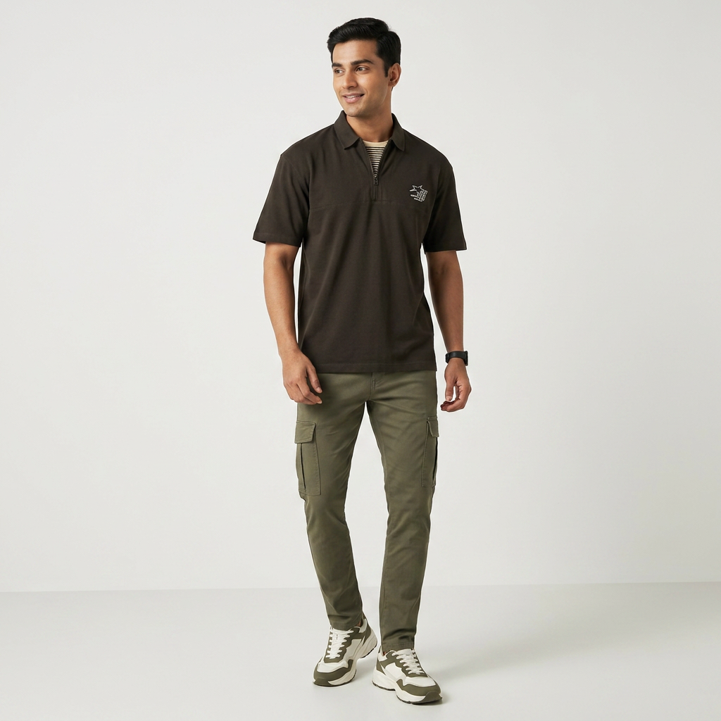 Oversize University Polo T-Shirt