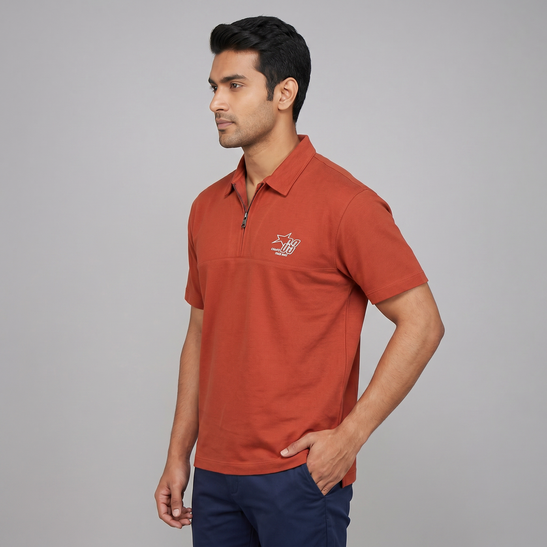 Solid University Polo T-Shirt