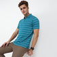 Knitted Striped Weekend Polo T-Shirt