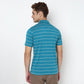 Knitted Striped Weekend Polo T-Shirt