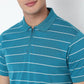 Knitted Striped Weekend Polo T-Shirt