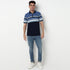 Striped Cotton Polyester Polo T-Shirt