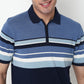 Striped Cotton Polyester Polo T-Shirt