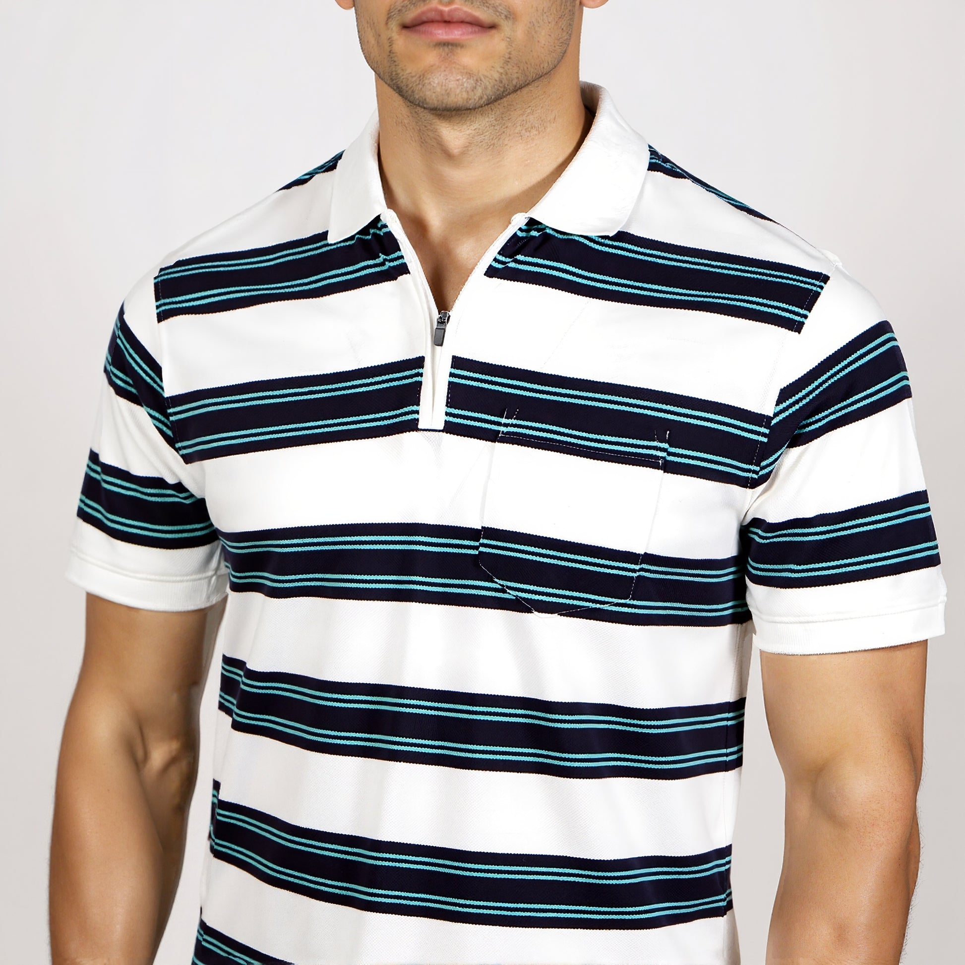 Striped Weekend Polo T-Shirt