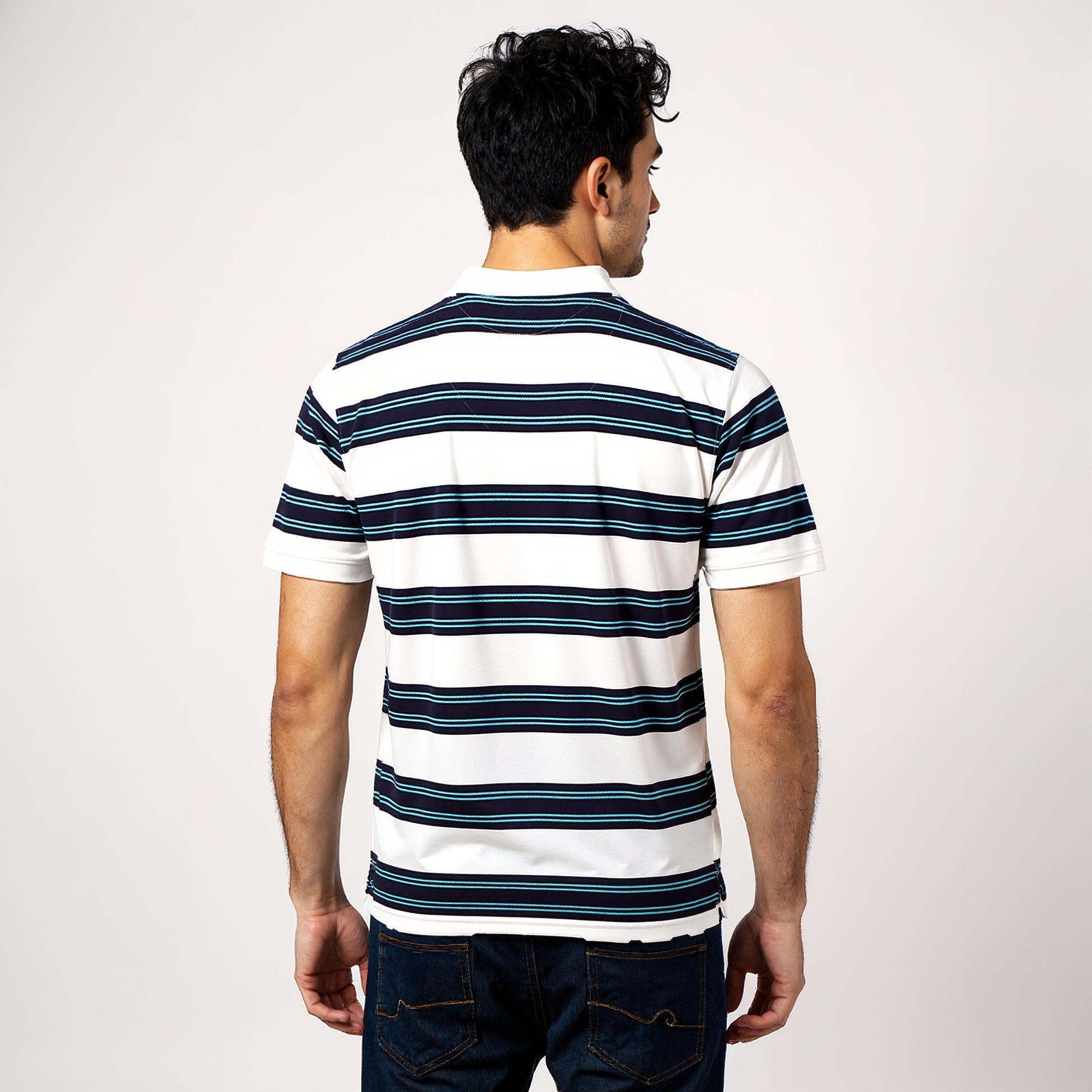 Striped Weekend Polo T-Shirt