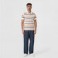Knitted Striped Weekend Polo T-Shirt
