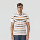 Knitted Striped Weekend Polo T-Shirt
