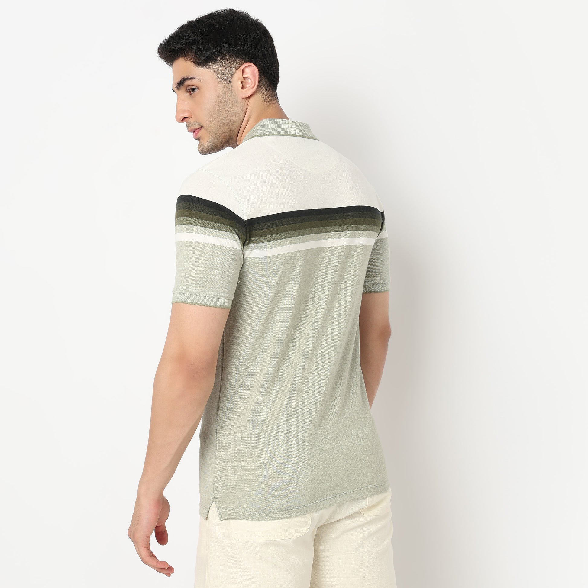 Striped Weekend Polo T-Shirt