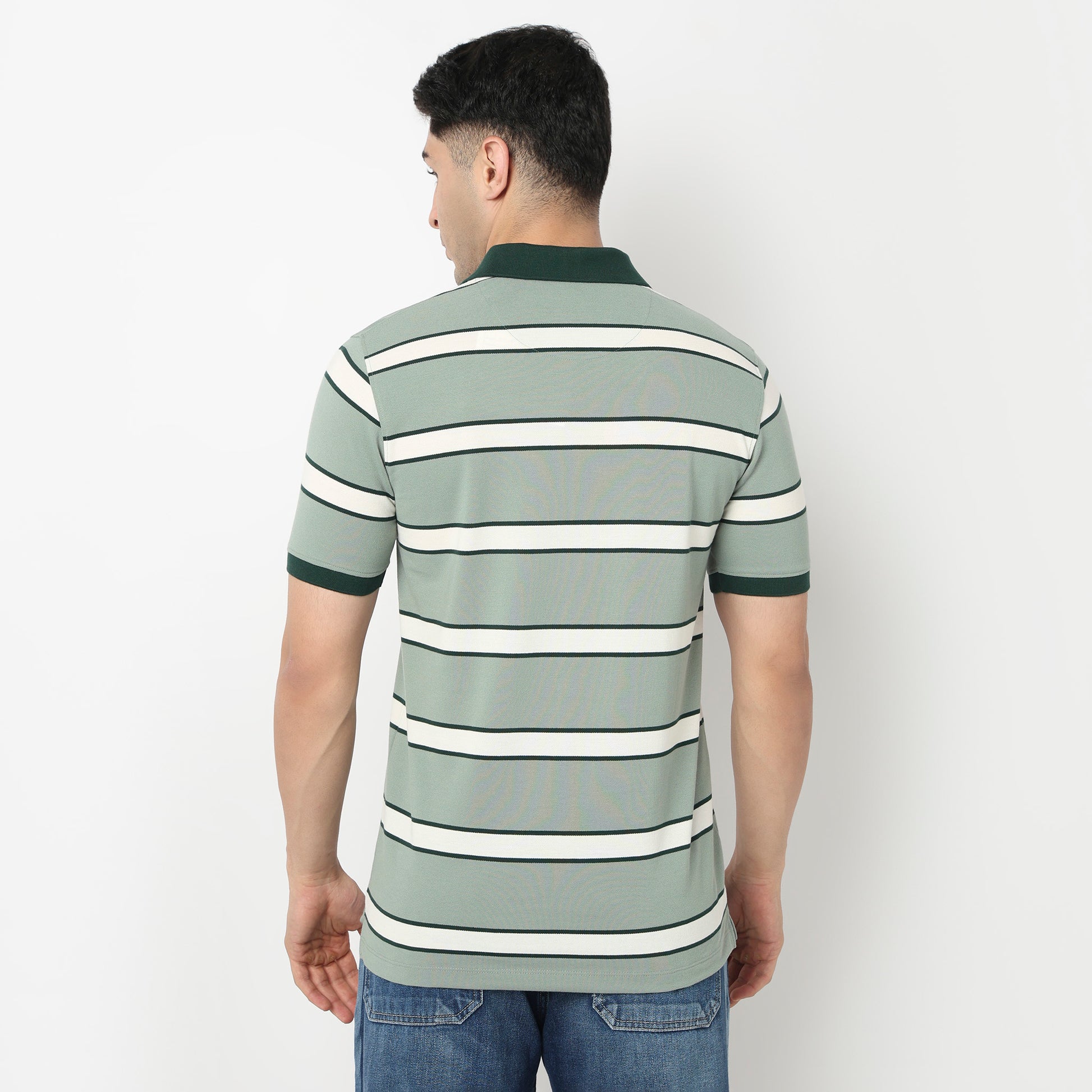 Striped Weekend Polo T-Shirt