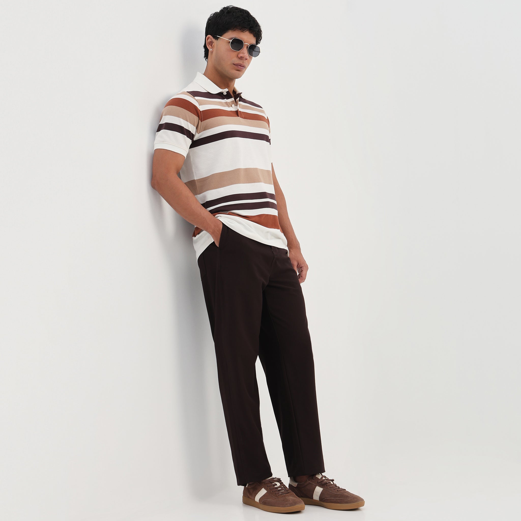 Striped Weekend Polo T-Shirt