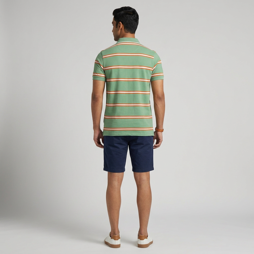 Striped Weekend Polo T-Shirt