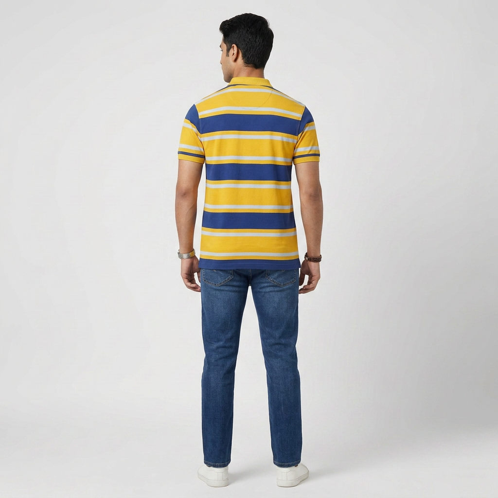 Striped Weekend Polo T-Shirt