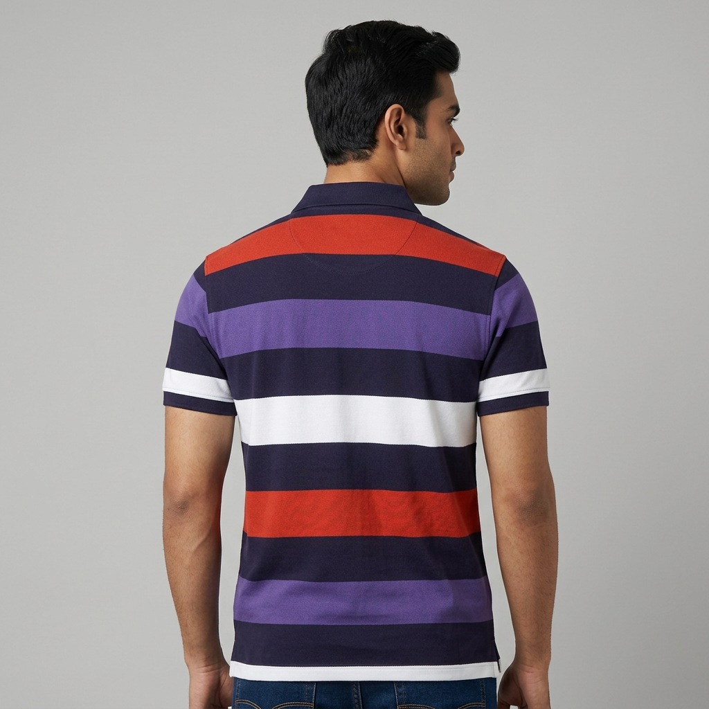 Striped Weekend Polo T-Shirt